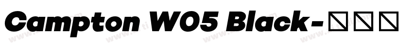 Campton W05 Black字体转换